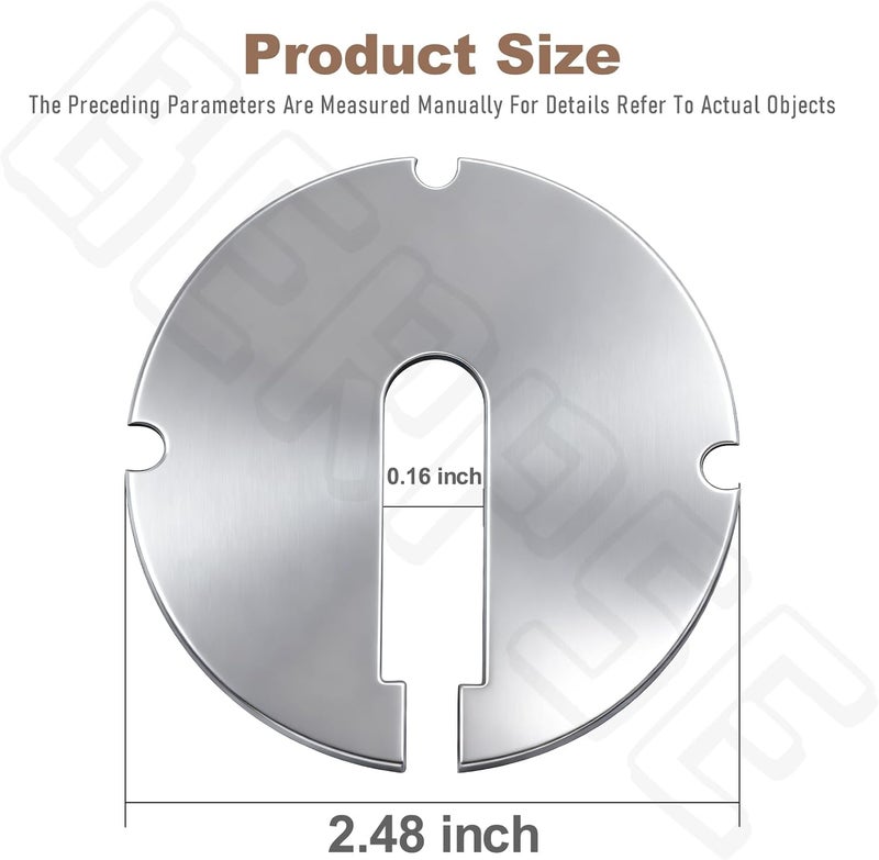 BERPSE (Pack of 2) 426-02-063-0001 426-02-063-0002 Table Inserts (Diameter: 2.5 in, Thickness: 0.1 in) Compatible With Delta 14 Part/Rockwell 14" Band saws and 24" Scroll saws - Image 2